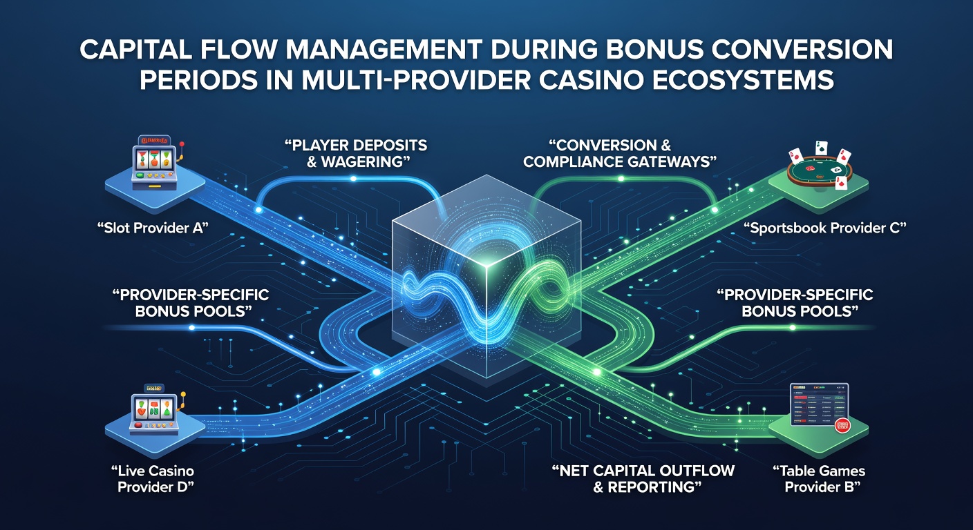 Detailed view of casino account dashboard displaying separated bonus and cash balances across game providers