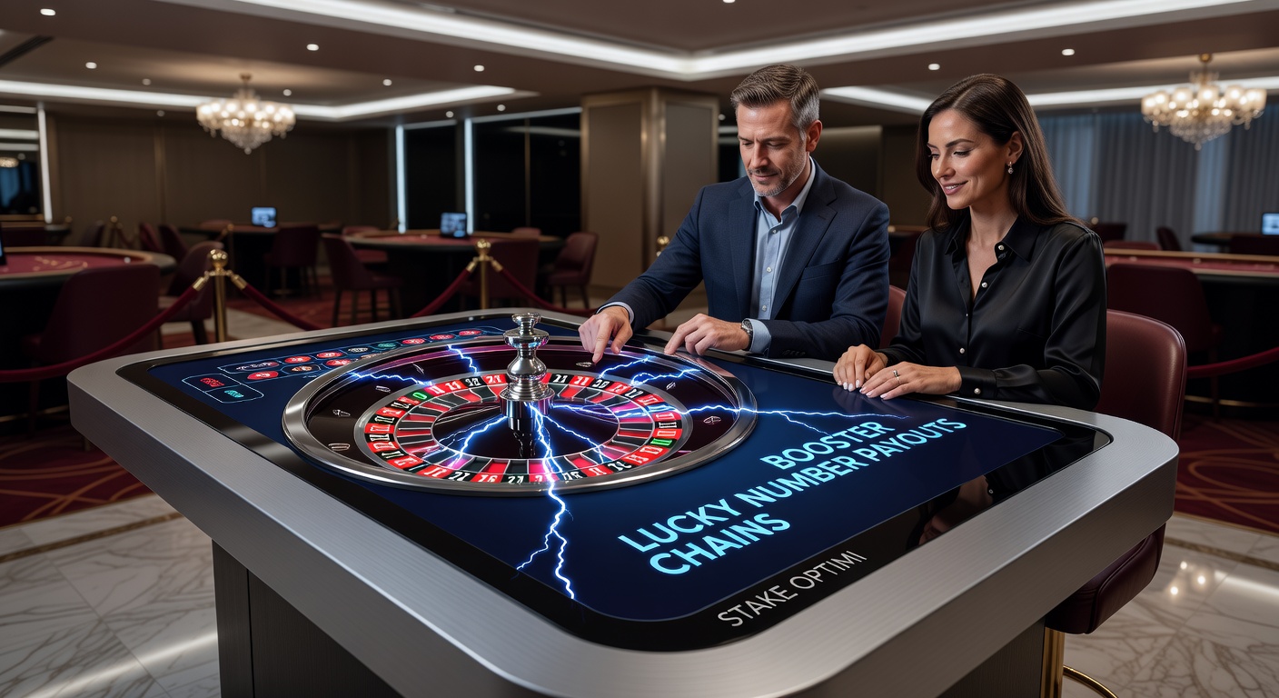 Close-up of lucky number chain multipliers chaining across multiple roulette spins on an Evolution Lightning Roulette interface, highlighting payout streaks