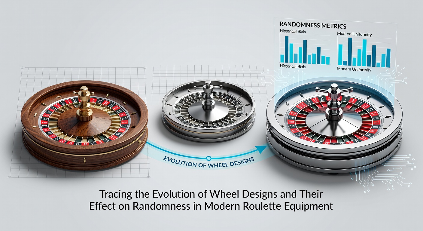 Early wooden roulette wheel with hand-carved pockets showing traditional manufacturing techniques